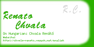 renato chvala business card